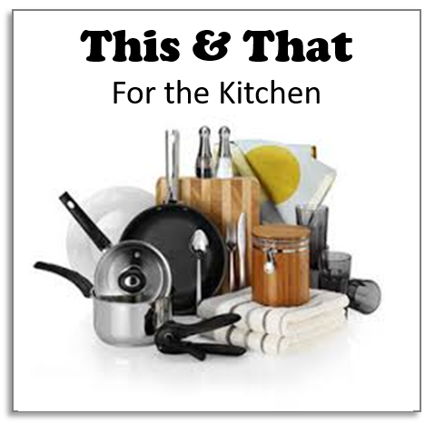 Everything for the kitchen, small appliances, utensils, pots, pans, storage